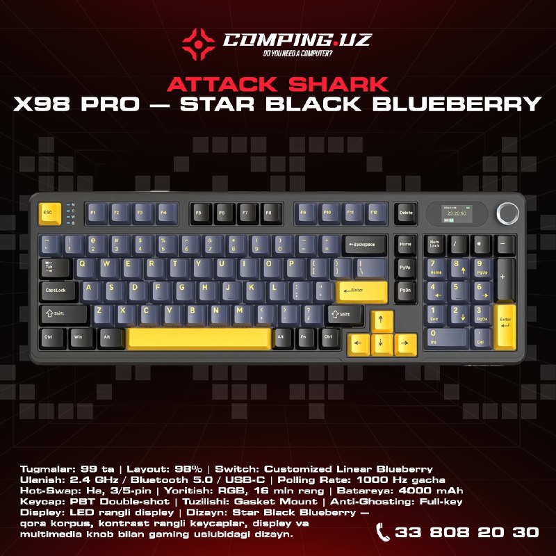 ATTACK SHARK X98 PRO